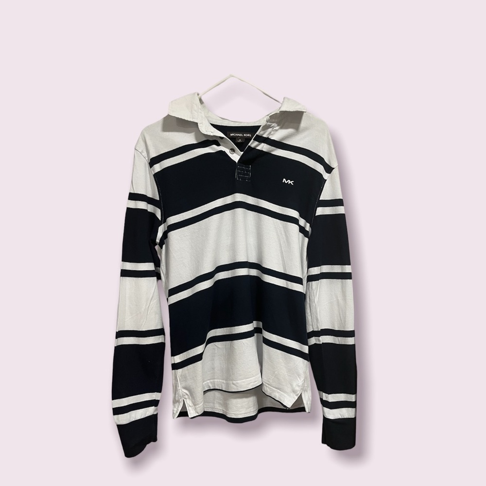 Mens Michael Kors long sleeve polo